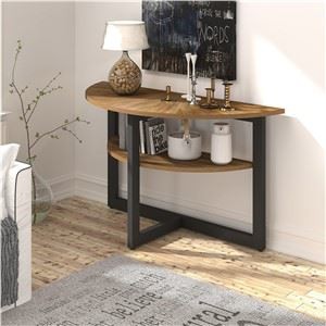 Mesa de Café Redonda com Armazenamento