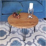 Mesa de Café Redonda Rústica